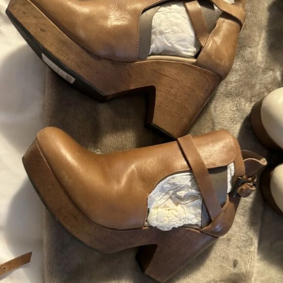 New Free People Cedar Platform Clogs Heels - Picture 4 of 5